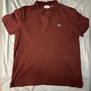 Lacoste Men's Polo Shirt - Burgundy - XL